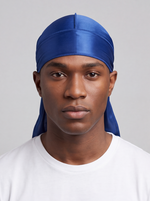 Blauer Satin Durag