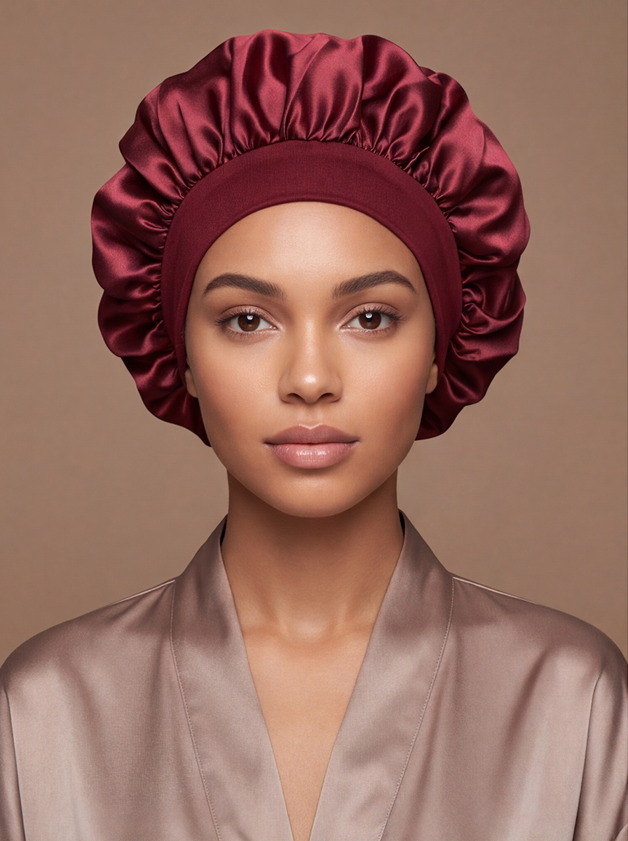 Red Silky Bonnet