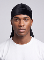 Durag de veludo preto