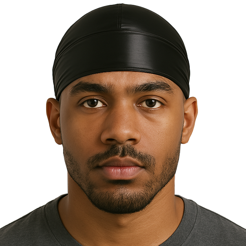 Durag di seta nera