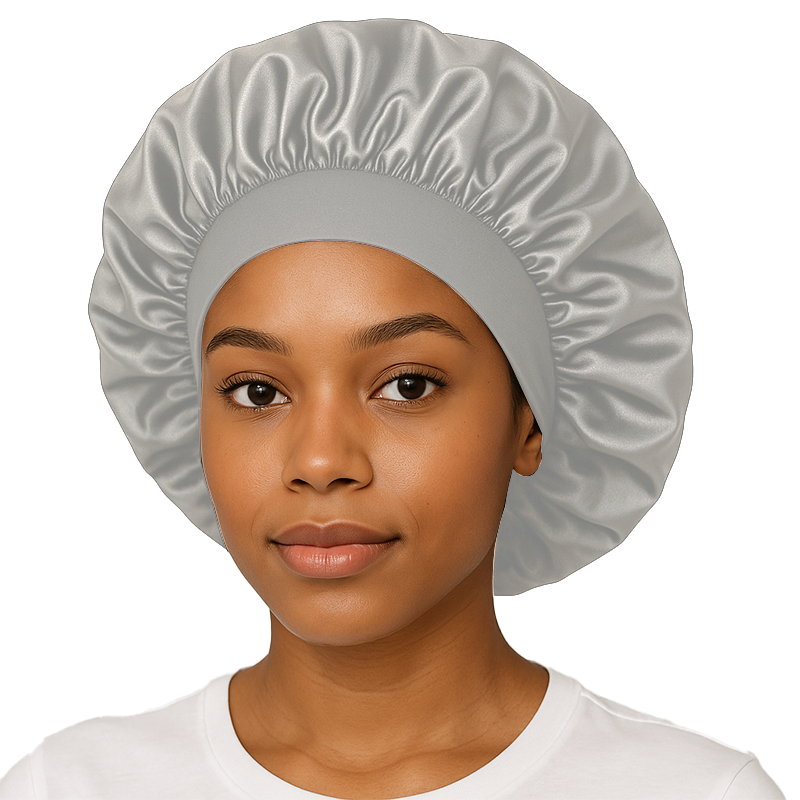 Grey Silk Hair Bonnet #1 In USA OZ Durag1