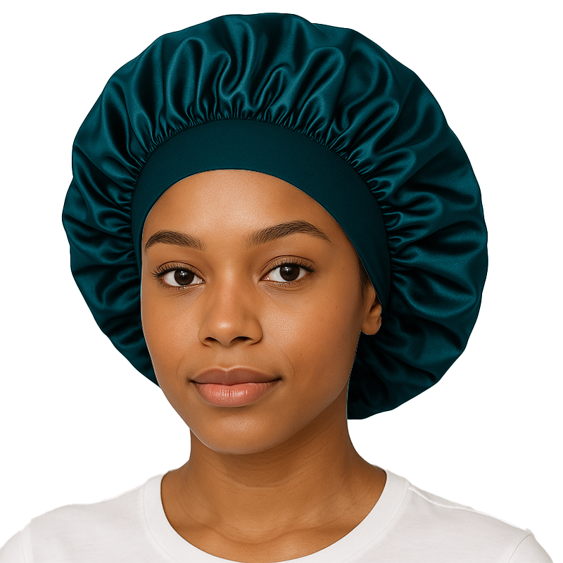 Teal Silk Hair Bonnet #1 In USA OZ Durag