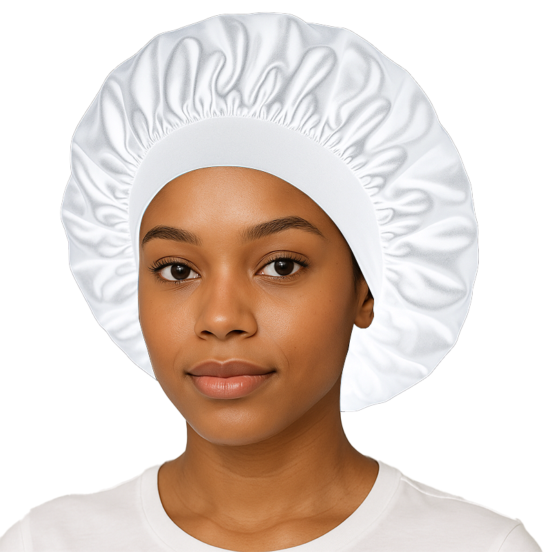 White Silk Hair Bonnet #1 In USA OZ Durag