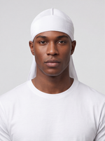 Weißer Samt Durag