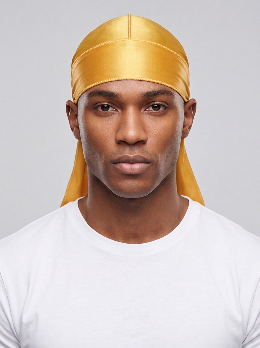 Gelber seidiger Durag