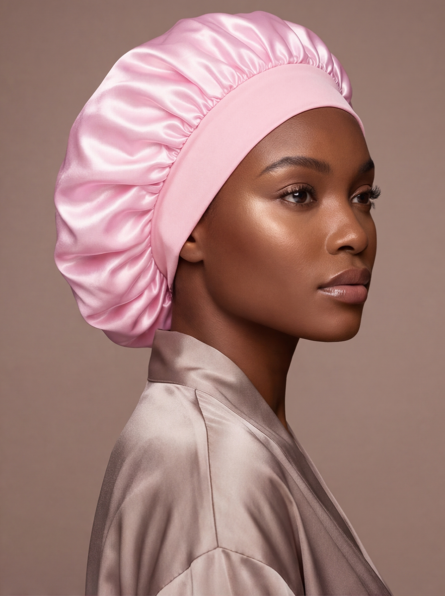 Pink Silky Bonnet