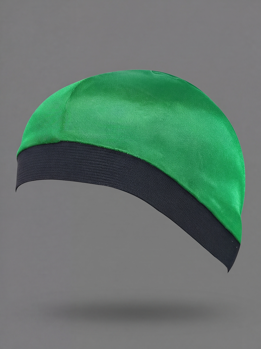 Cuffia a teschio verde