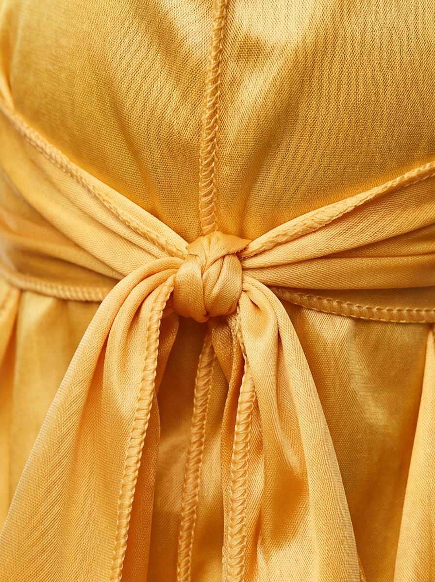 Gelber Satin Durag