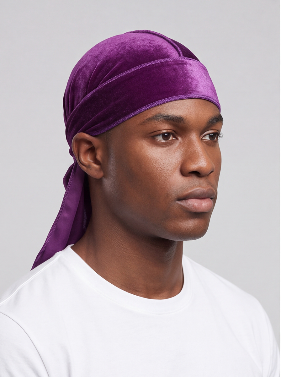 Lila Samt Durag