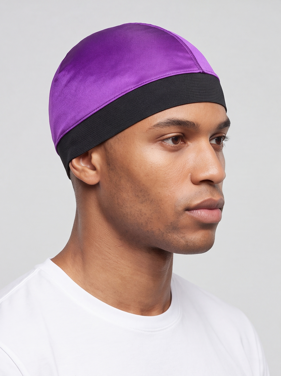Lila Skull Cap