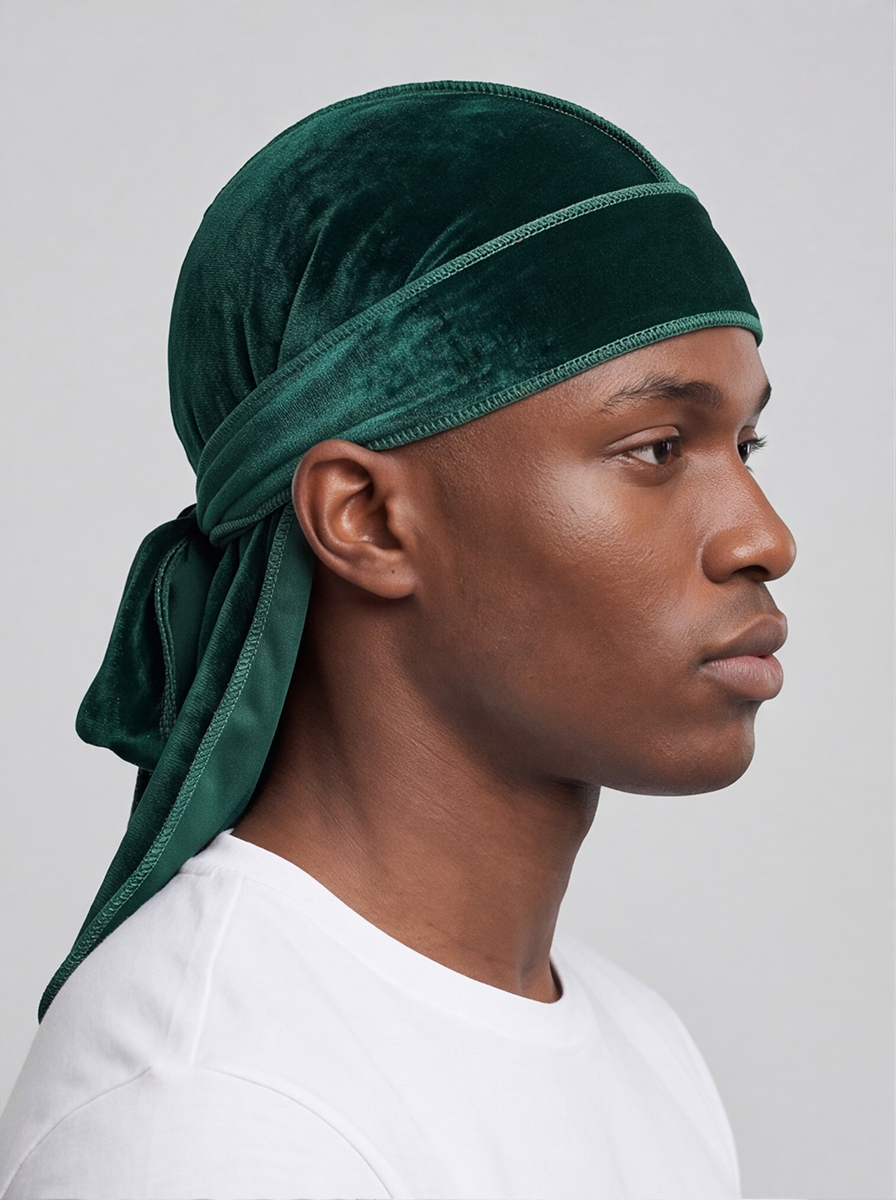 Grüner Samt Durag