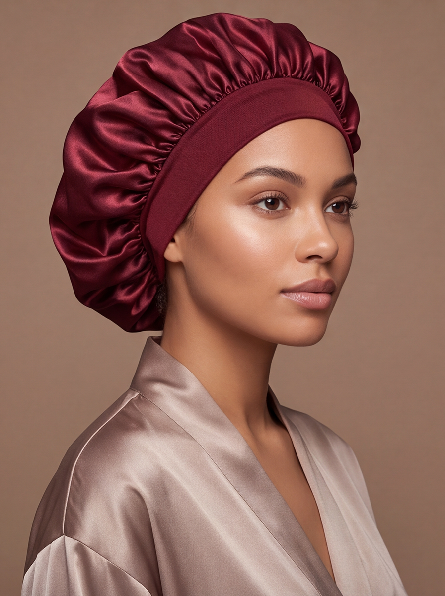 Rotes Satin Haarnetz