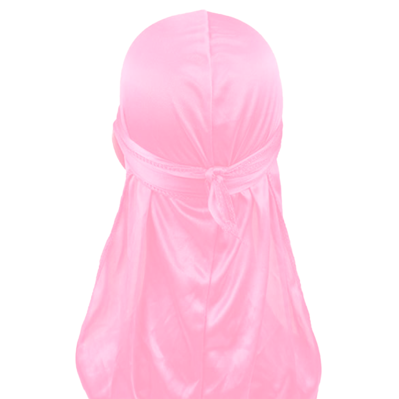 Różowy jedwabisty durag dla dzieci