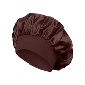 Brown Satin Bonnet