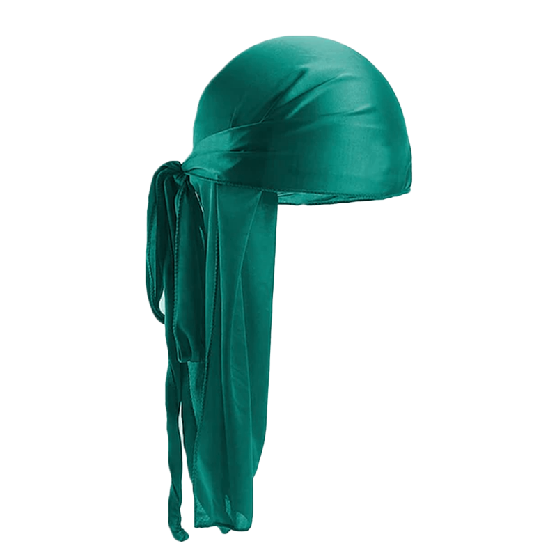 Zielony jedwabisty durag dla dzieci