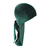 Durag di velluto verde