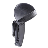 Grey Velvet Durag