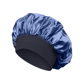 Blue Satin Bonnet