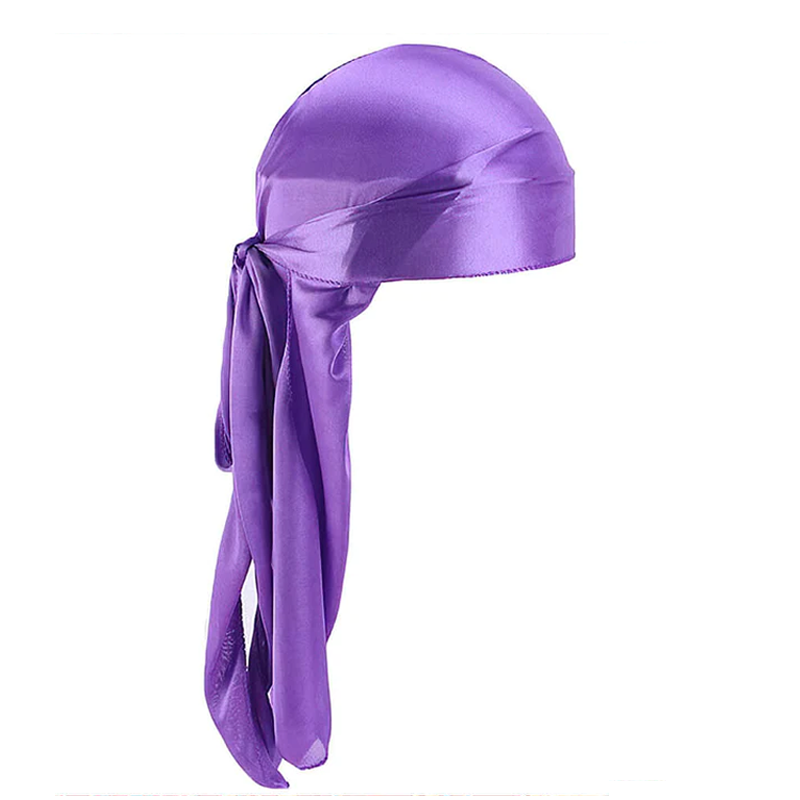 Fioletowy jedwabisty durag dla dzieci