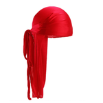 Czerwony jedwabisty durag dla dzieci